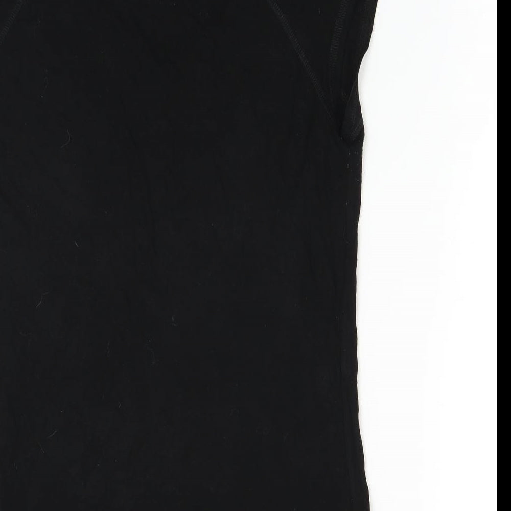 George Womens Black   Basic T-Shirt Size 14