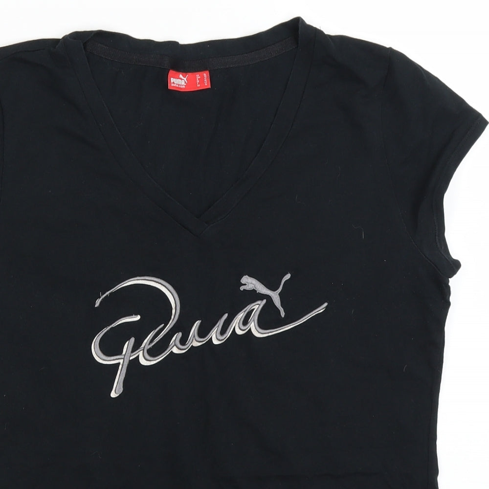 PUMA Womens Black   Basic T-Shirt Size 16