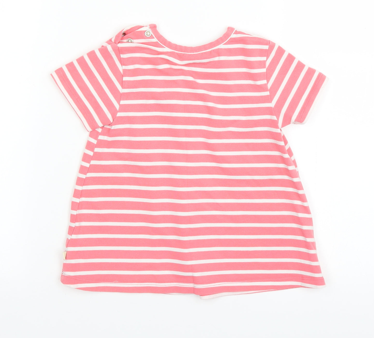 Frugi Girls Pink Striped  A-Line  Size 18-24 Months  - beach