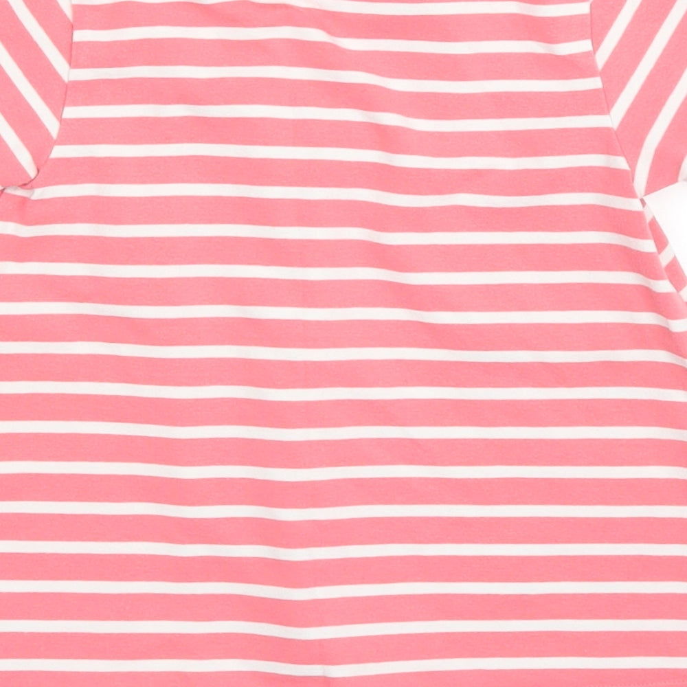 Frugi Girls Pink Striped  A-Line  Size 18-24 Months  - beach