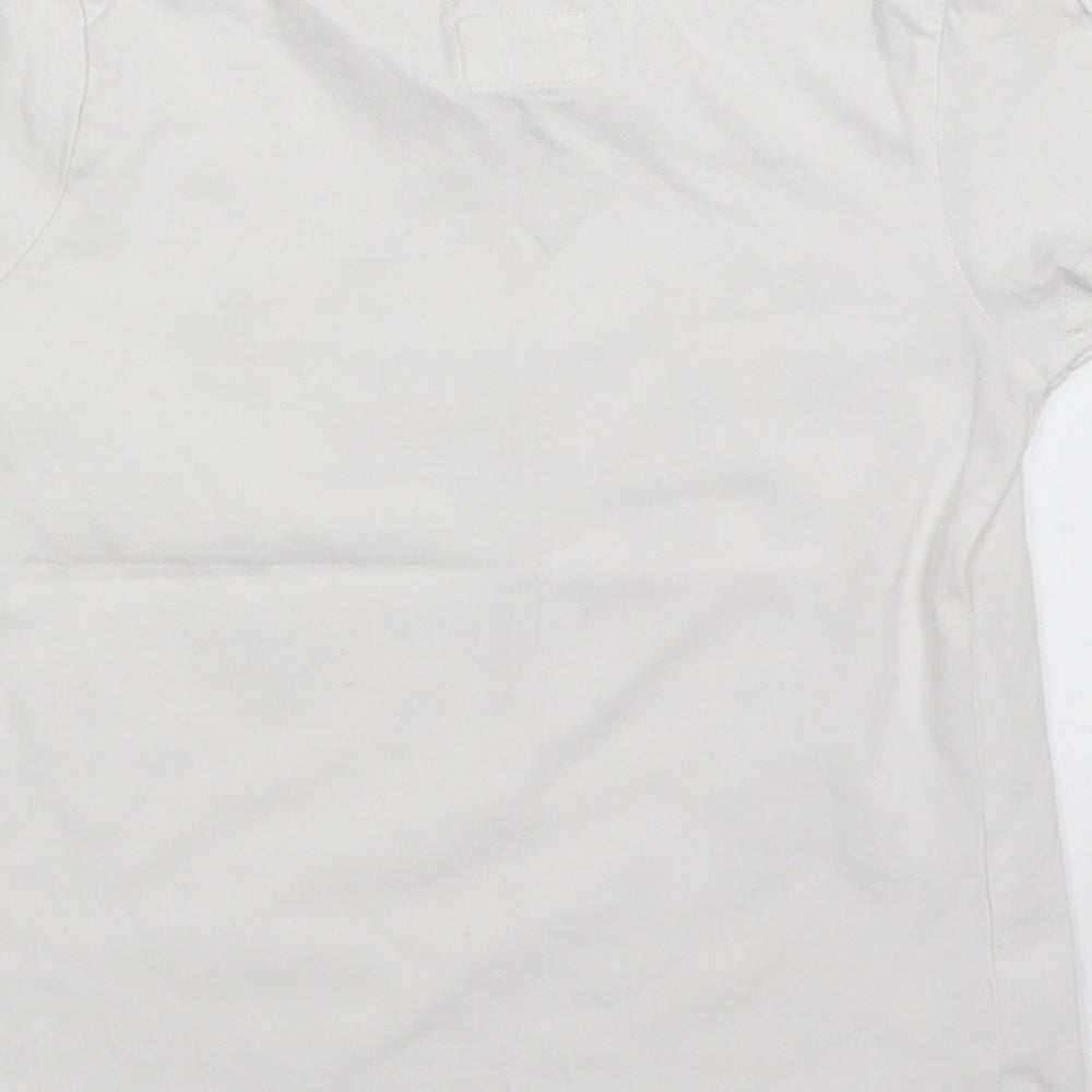 TU Girls White   Basic T-Shirt Size 4-5 Years  - lemonade