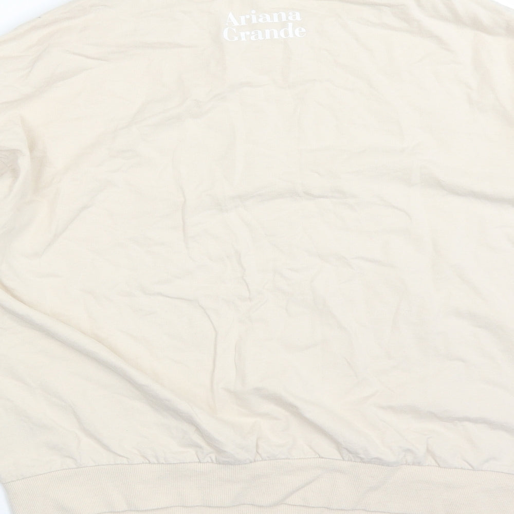 H&M Womens Beige   Pullover Jumper Size L  - Ariana Grande