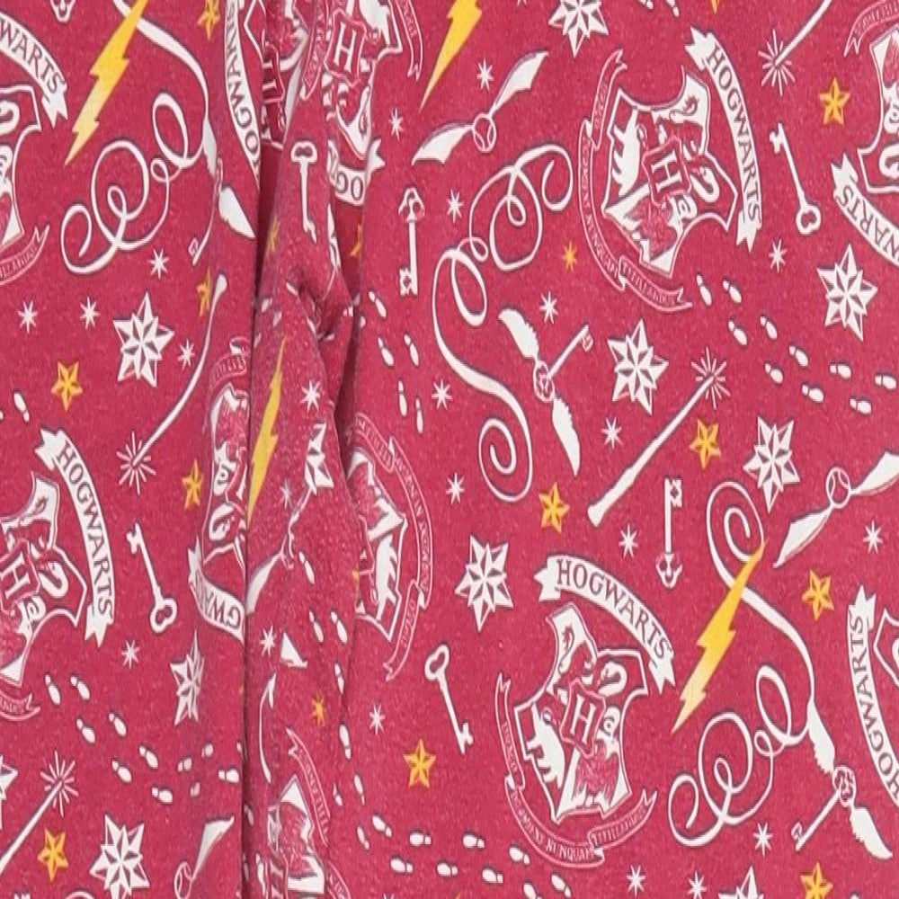 Harry Potter Womens Red Geometric  Trousers  Size M L22 in - HOGWARTS