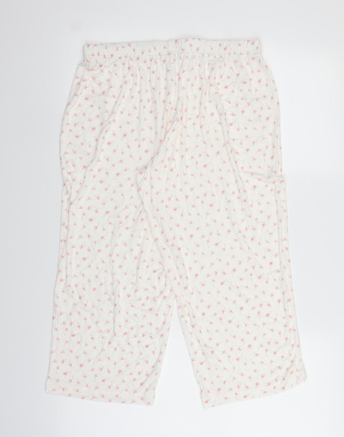 George Womens White Polka Dot   Pyjama Pants Size 12
