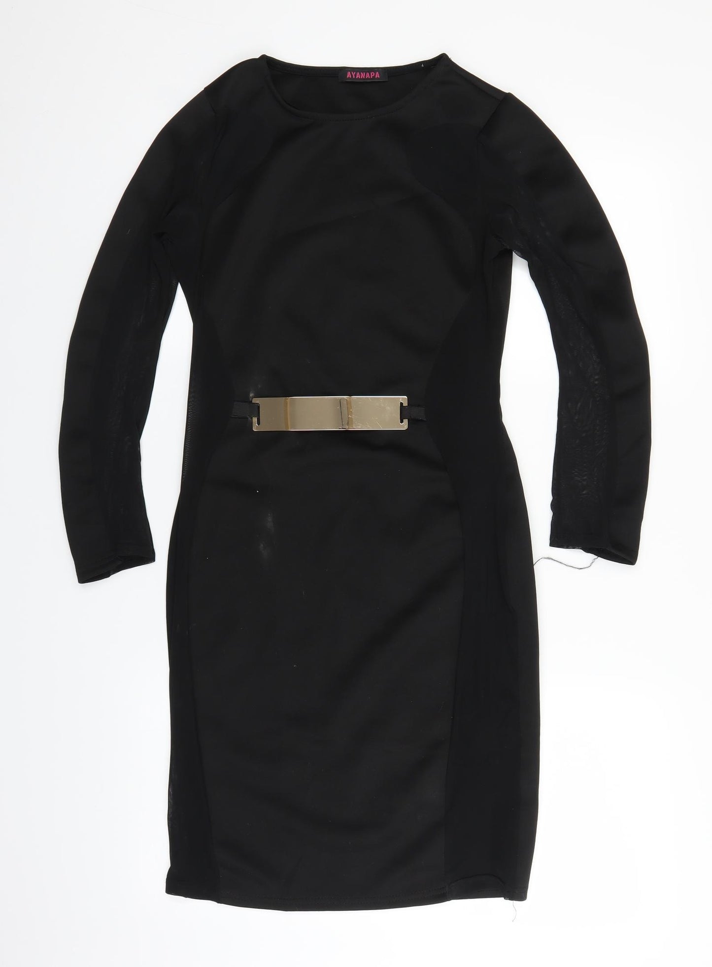 Ayanapa Womens Black   Pencil Dress  Size 12
