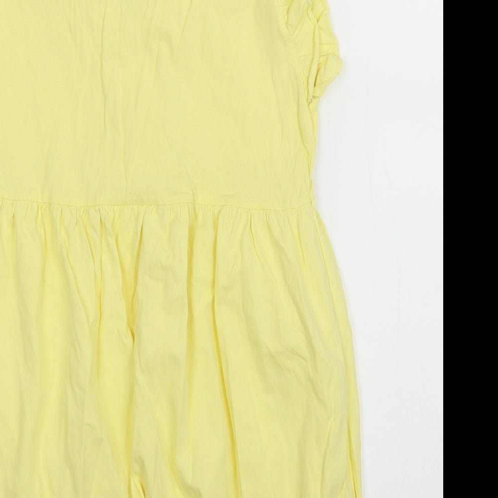 MODO Womens Yellow   Basic Blouse Size M