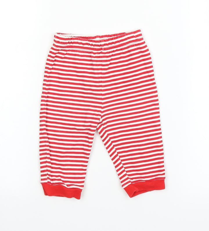 George Baby Red Striped  Capri Trousers Size 6-9 Months