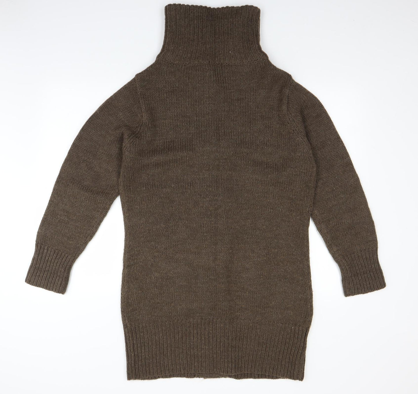 F&F Womens Brown  Knit Jacket Coatigan Size 14