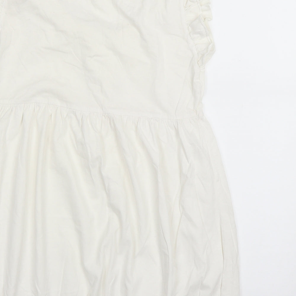 MODO Womens White   Basic Blouse Size M