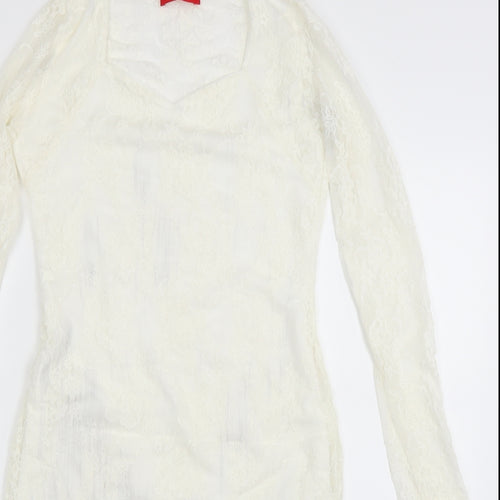Sway Womens White  Lace Pencil Dress  Size 10