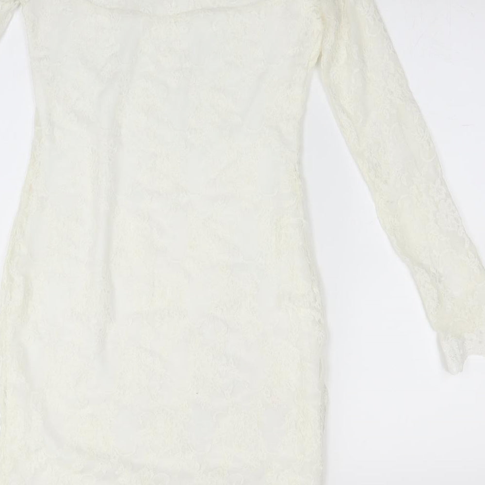 Sway Womens White  Lace Pencil Dress  Size 10