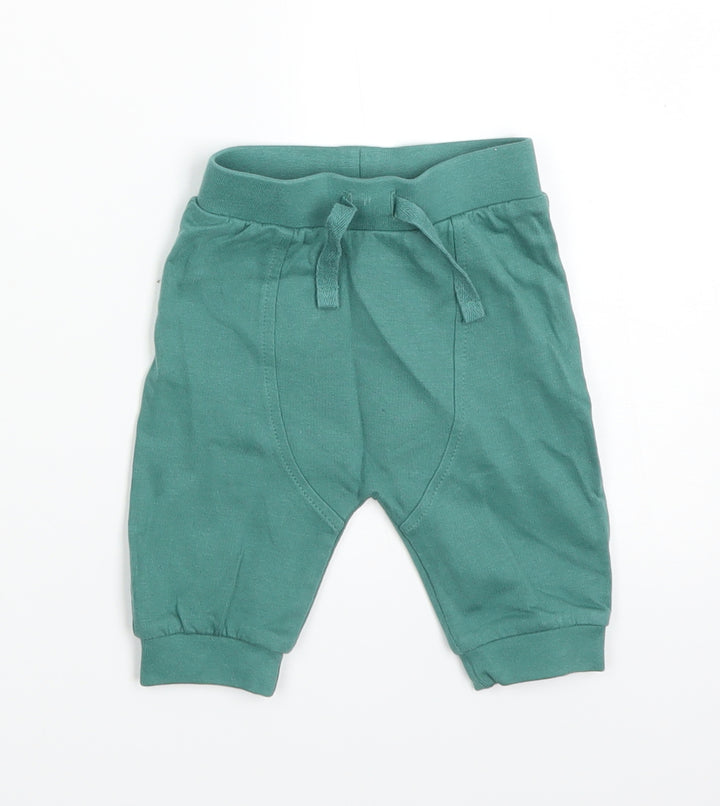 TU Baby Green Sweatpants Trousers Size 0-3 Months - Teddy bear