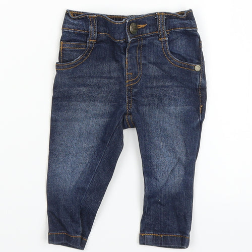 F&F Baby Blue  Denim Capri Trousers Size 0-3 Months