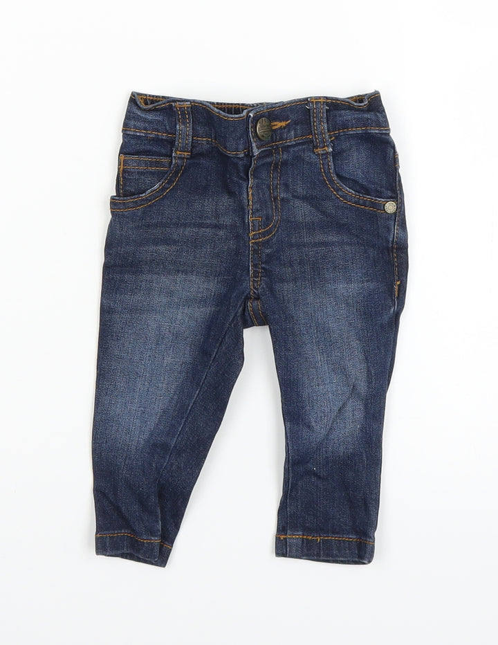 F&F Baby Blue  Denim Capri Trousers Size 0-3 Months