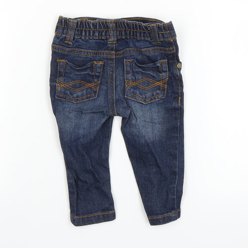 F&F Baby Blue  Denim Capri Trousers Size 0-3 Months