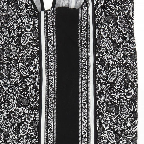 Target Womens Black Floral  Pencil Dress  Size 14