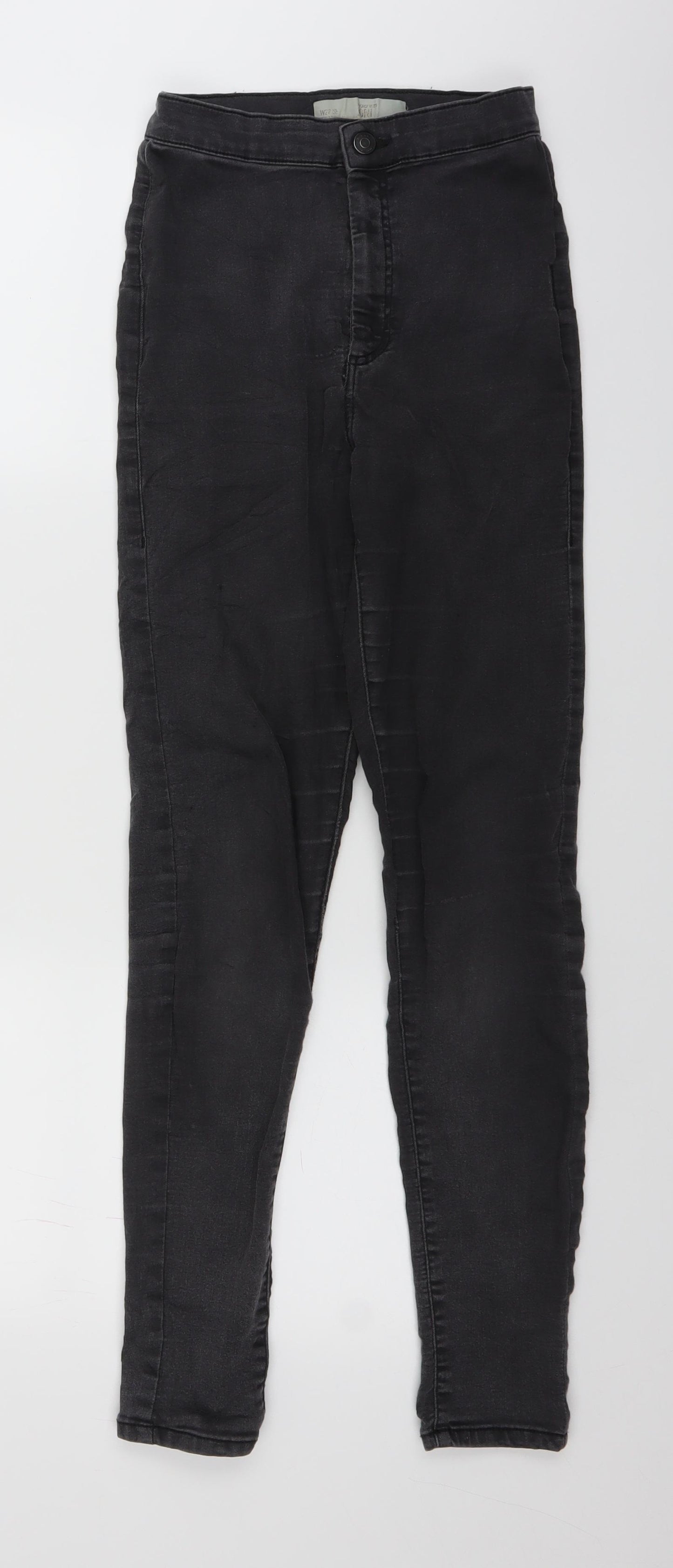 Topshop Womens Grey  Denim Jegging Jeans Size 28 in L27 in