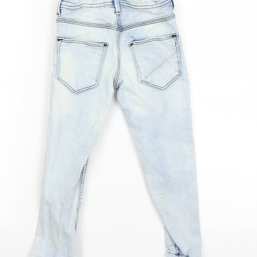 PREMIUM DENIM Girls Blue  Denim Skinny Jeans Size 4 Years - distressed