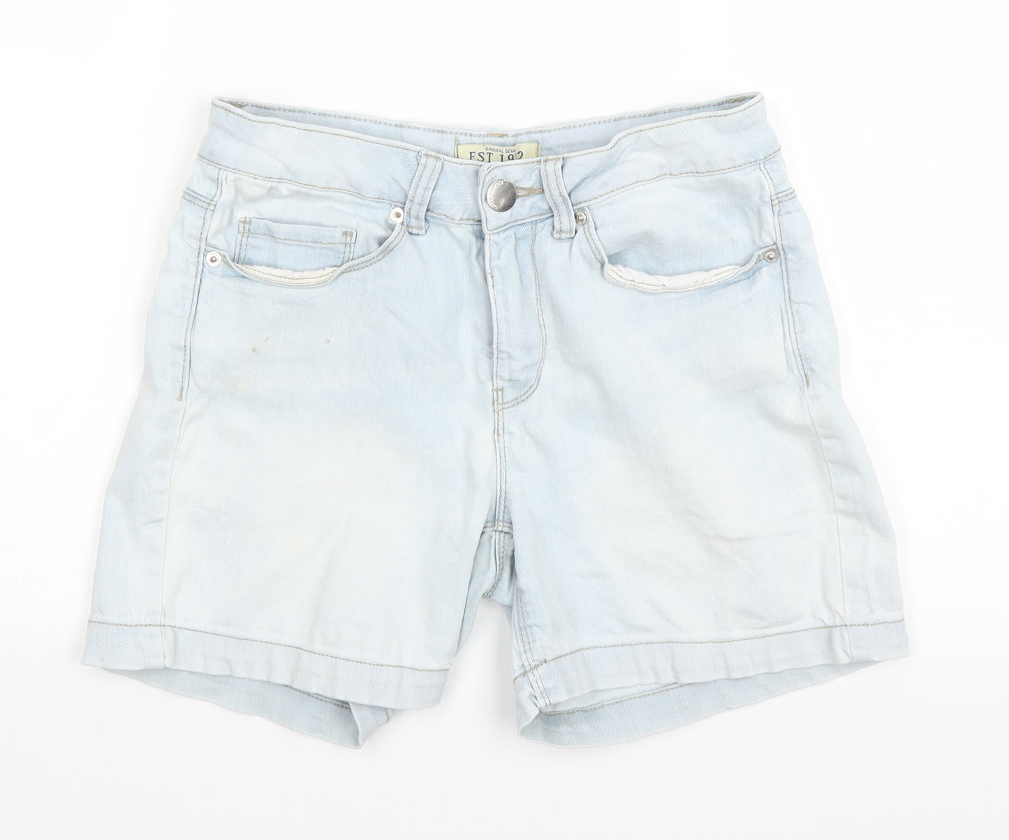 South Womens Blue  Denim Hot Pants Shorts Size 10