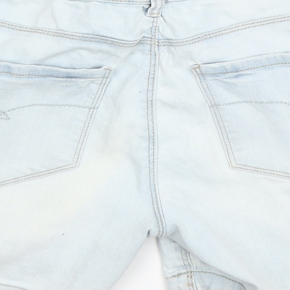South Womens Blue  Denim Hot Pants Shorts Size 10