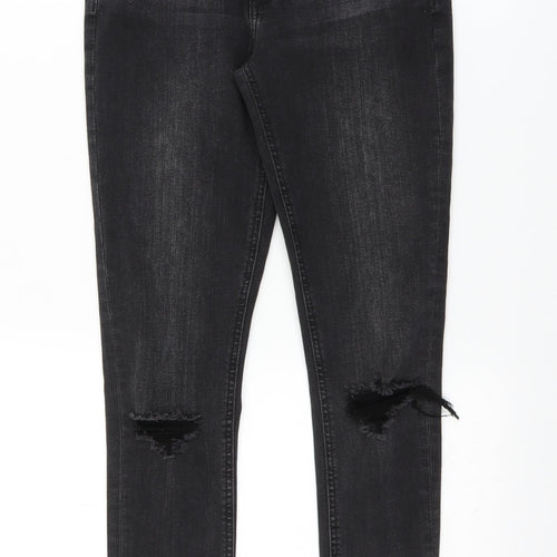 Primark Womens Black  Denim Skinny Jeans Size 8 L27 in