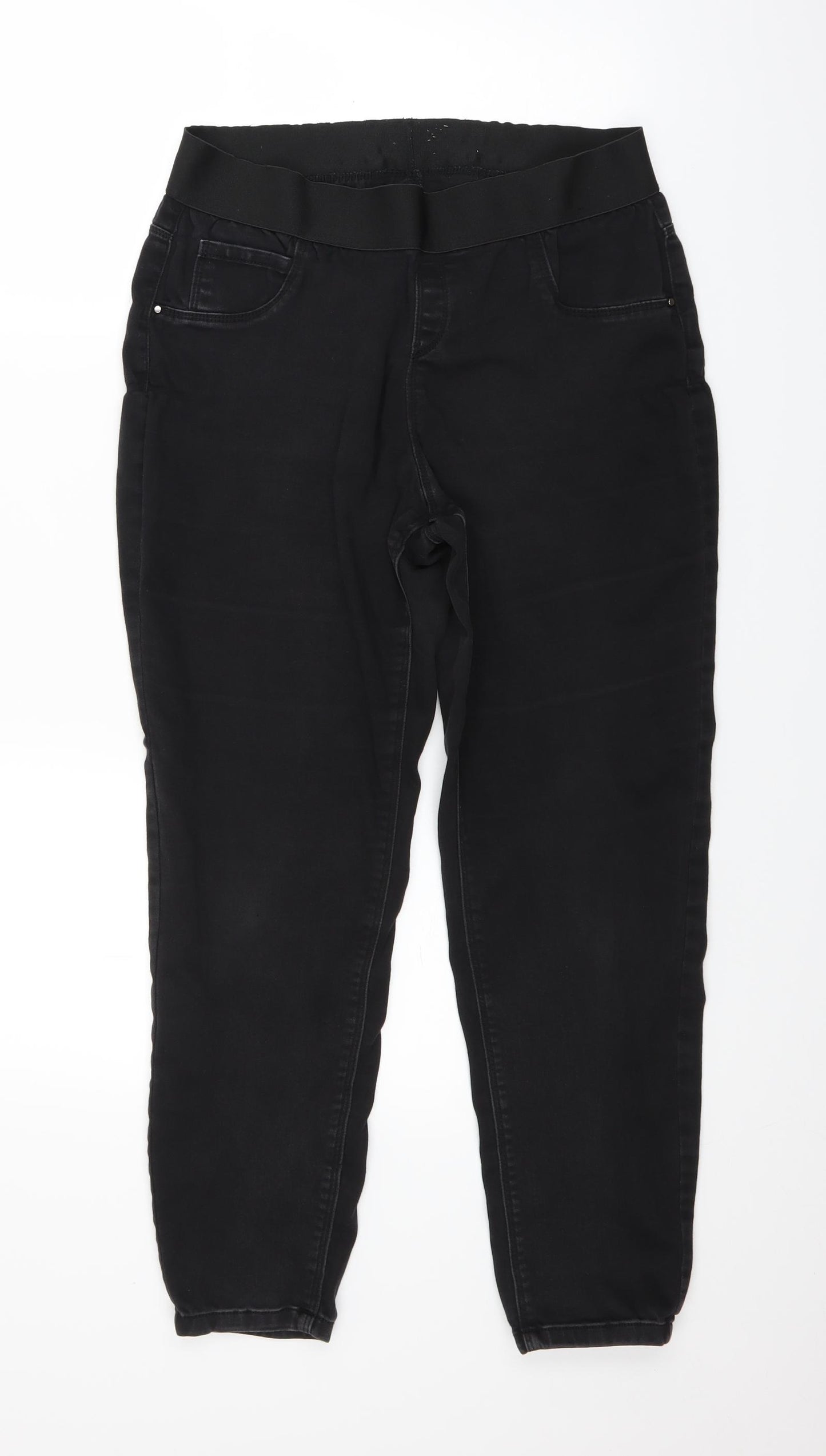 George Womens Black  Denim Jegging Jeans Size 16 L25 in