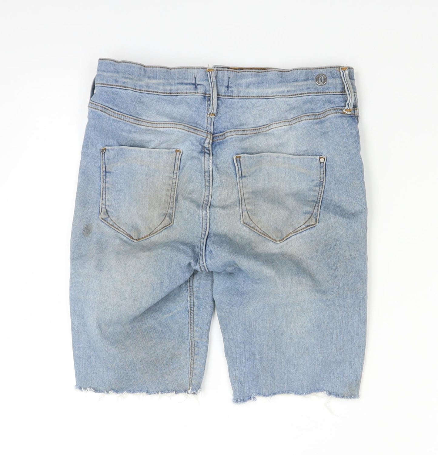 River Island Womens Blue  Denim Cut-Off Shorts Size 10