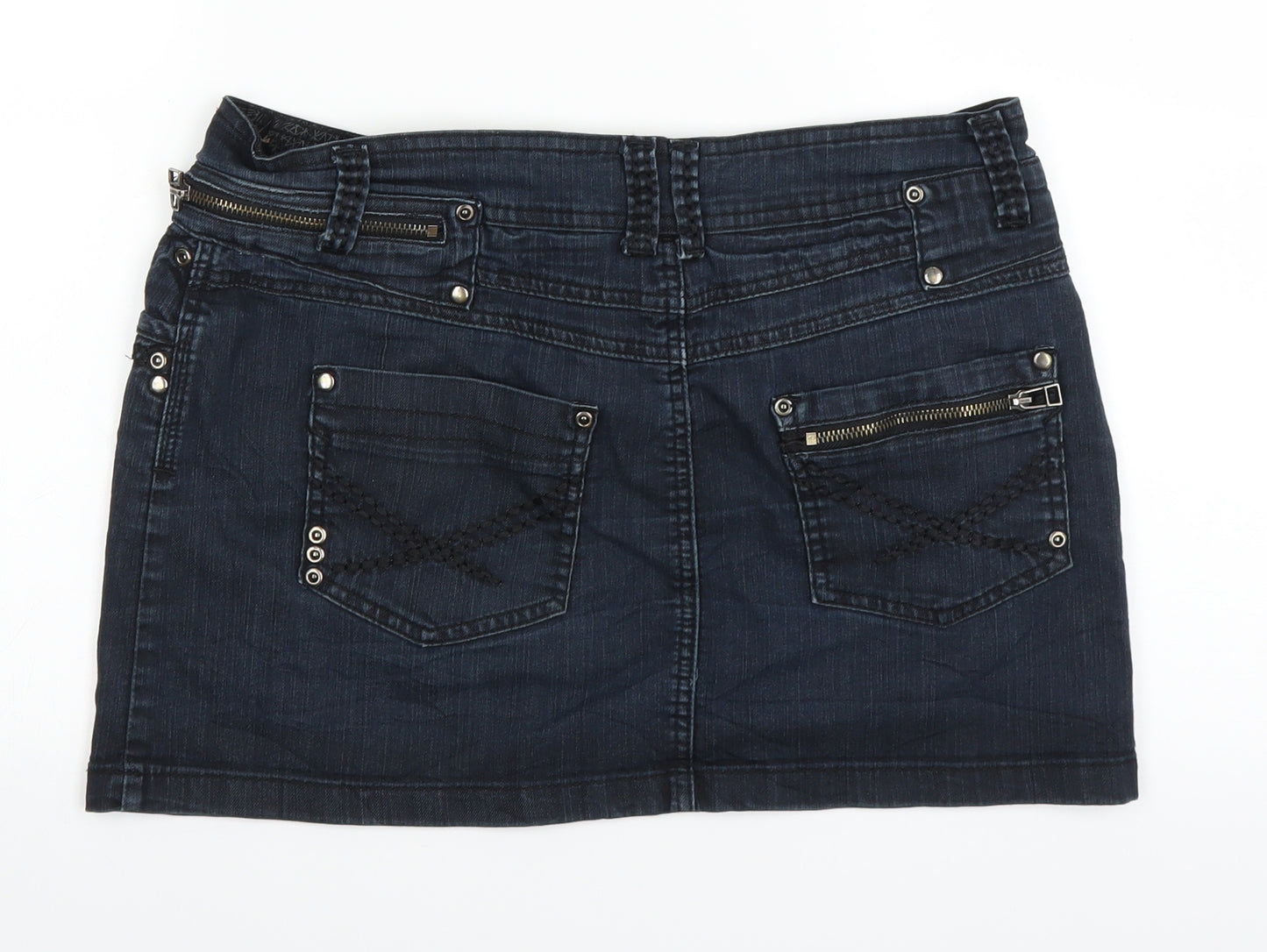 Dorothy Perkins Womens Blue  Denim A-Line Skirt Size 12
