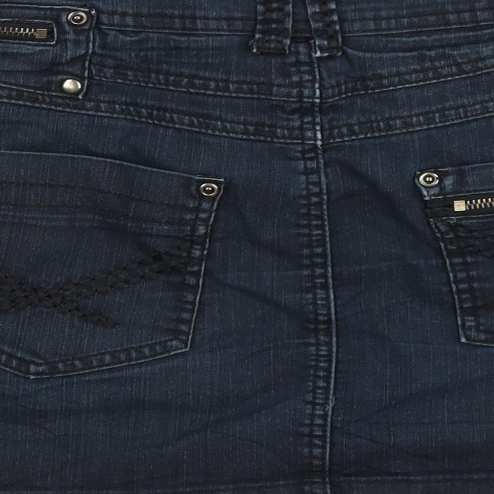 Dorothy Perkins Womens Blue  Denim A-Line Skirt Size 12