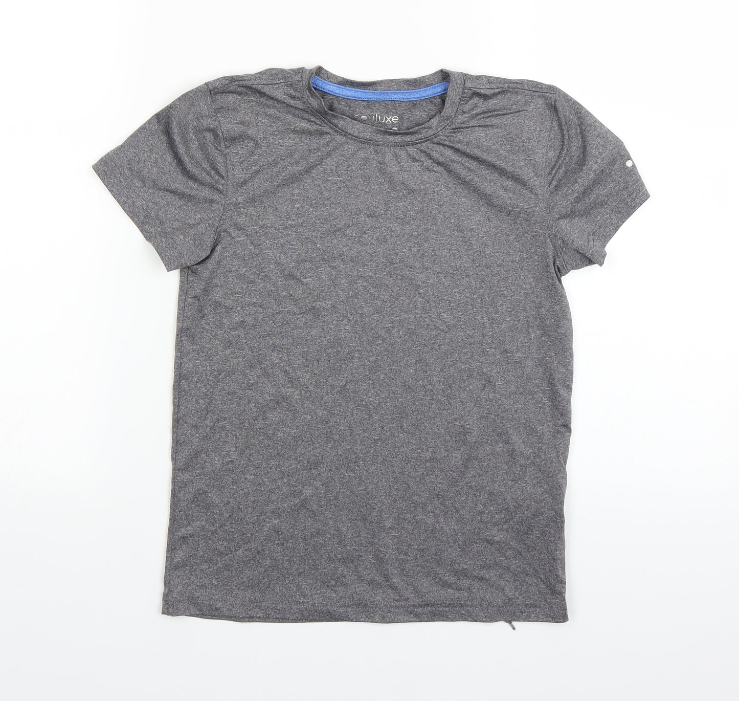 Souluxe Girls Grey   Basic T-Shirt Size 8-9 Years