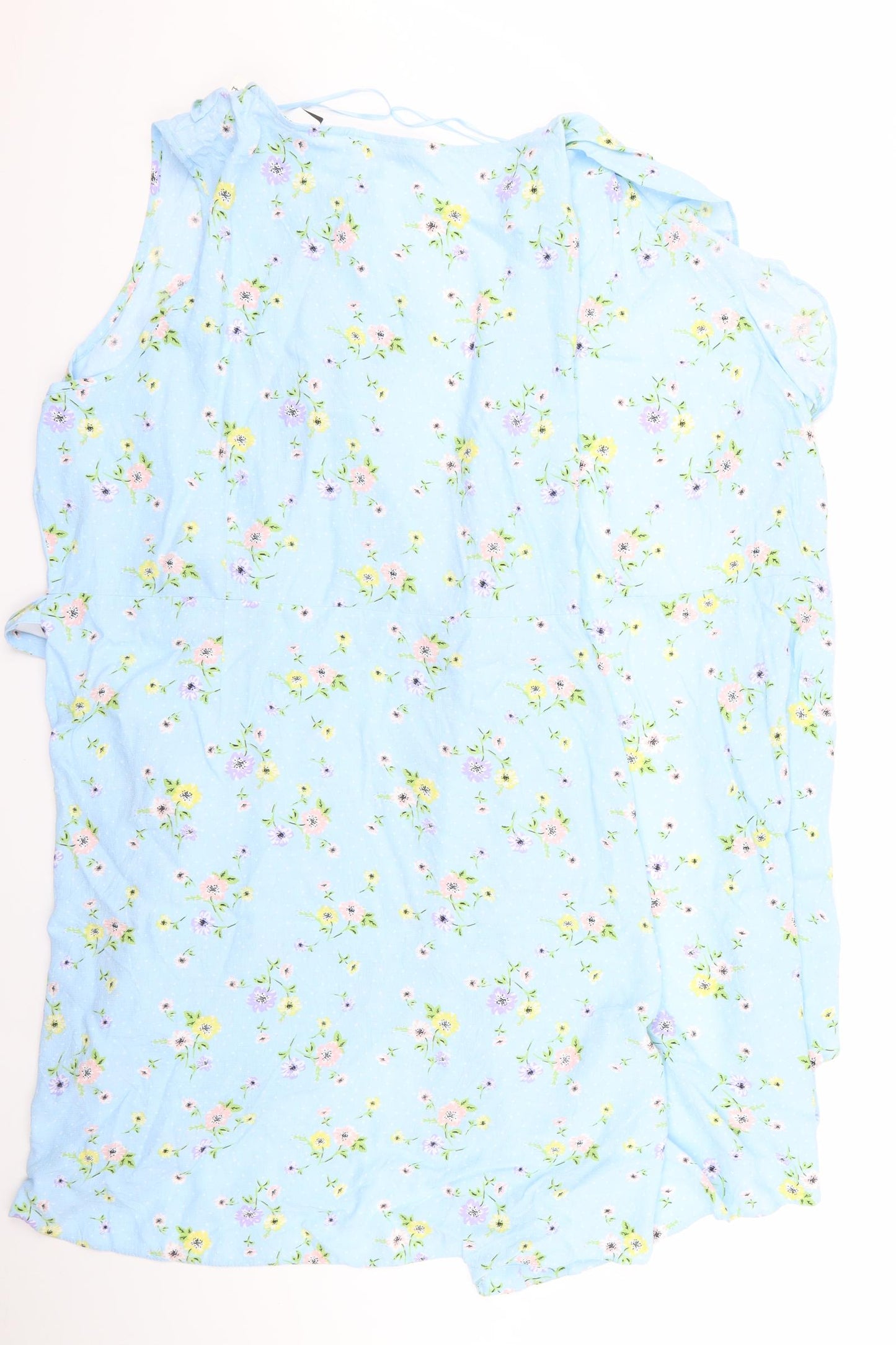 gorge Womens Blue Floral  Basic Blouse Size 12