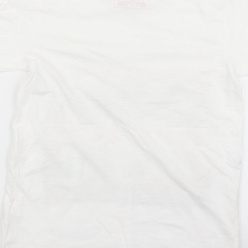 Preworn Boys White   Basic T-Shirt Size 10-11 Years