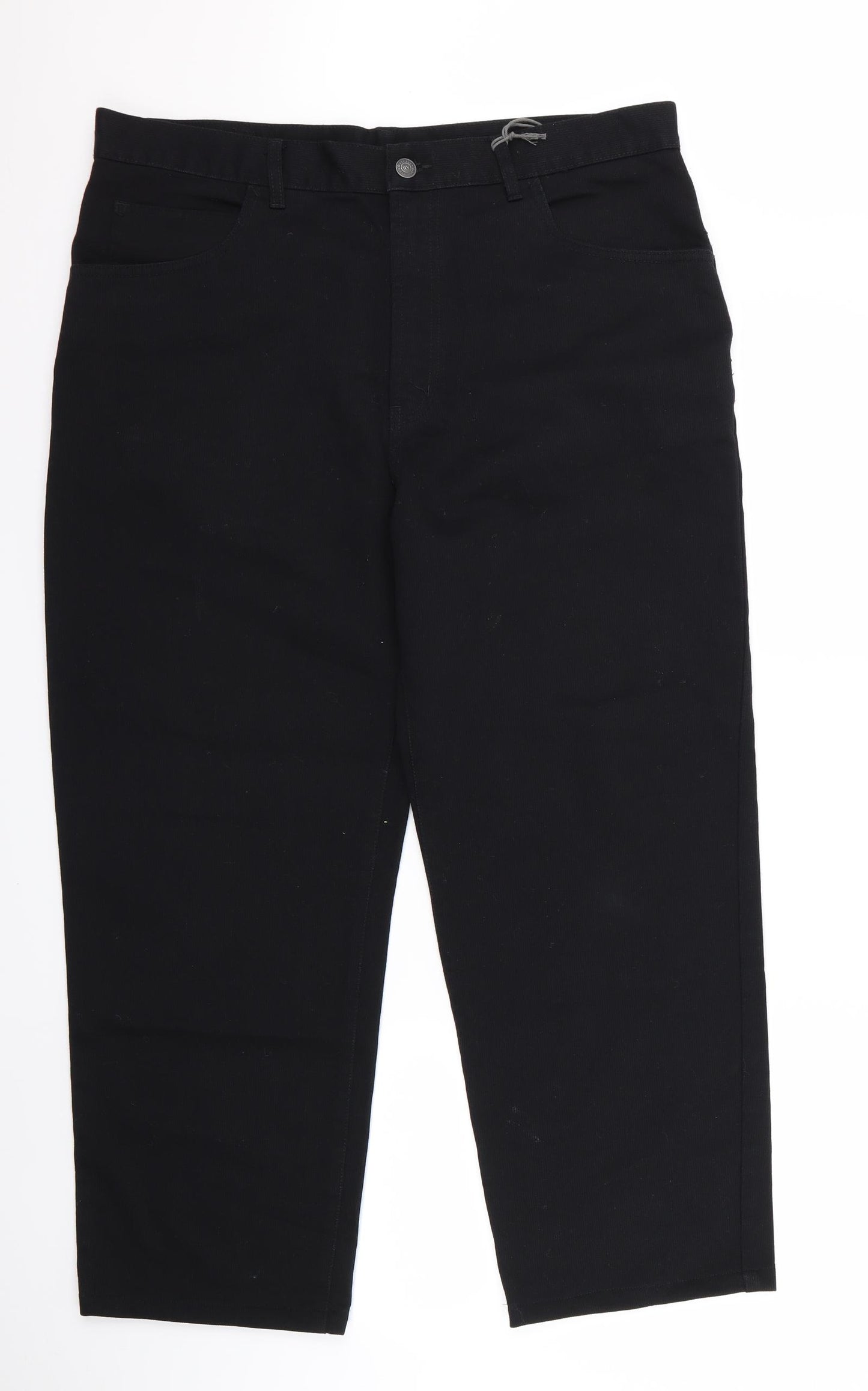 Preworn Mens Black   Trousers  Size 42 L25 in