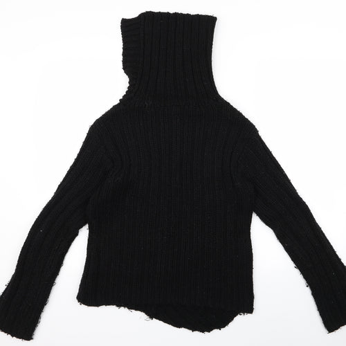 prewovbla Womens Black   Pullover Jumper Size M