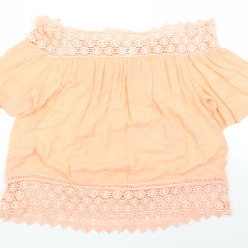 Miss Selfridge Womens Pink   Basic Blouse Size 10