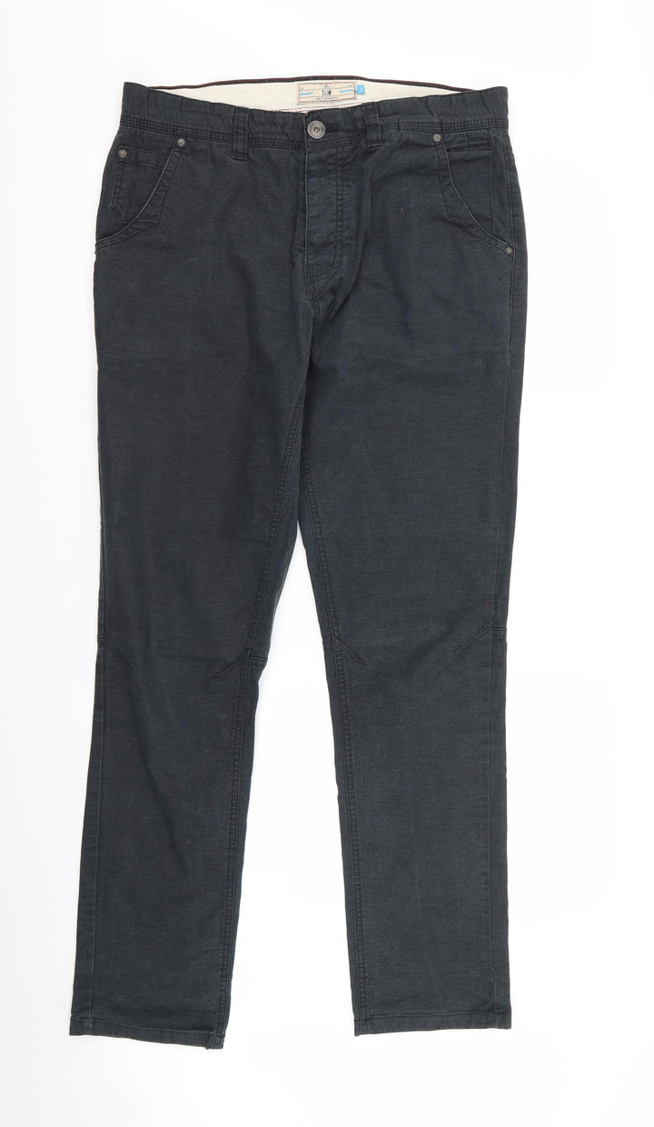 NEXT Womens Grey   Trousers  Size 14 L27 in - v