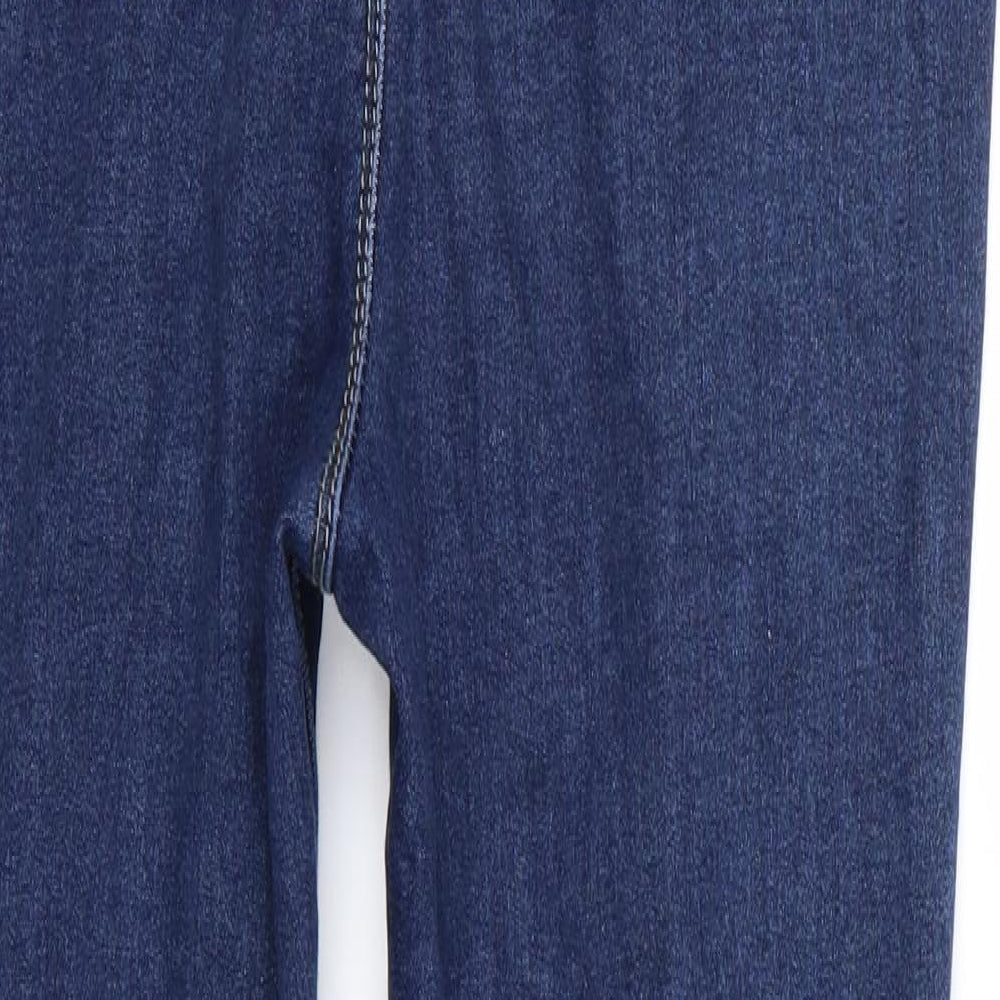 PRETTYLITTLETHING Womens Blue   Skinny Jeans Size 14 L25 in