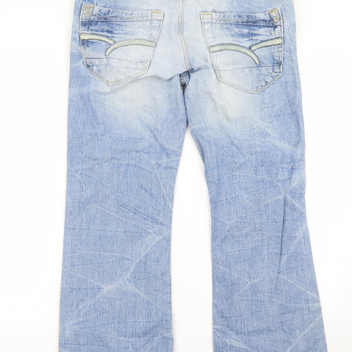 River Island Womens Blue   Flared Jeans Size 32 L24 in - v