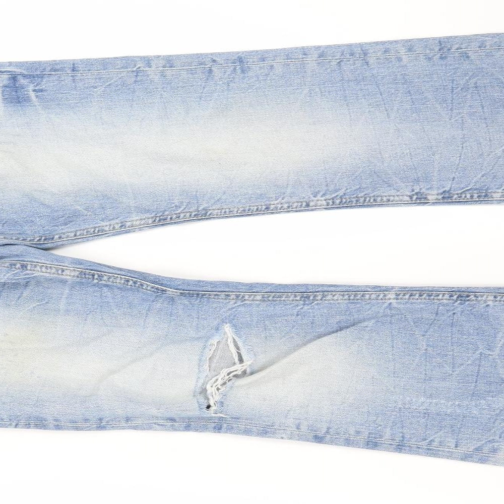 River Island Womens Blue   Flared Jeans Size 32 L24 in - v