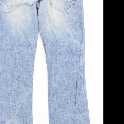 River Island Womens Blue   Flared Jeans Size 32 L24 in - v