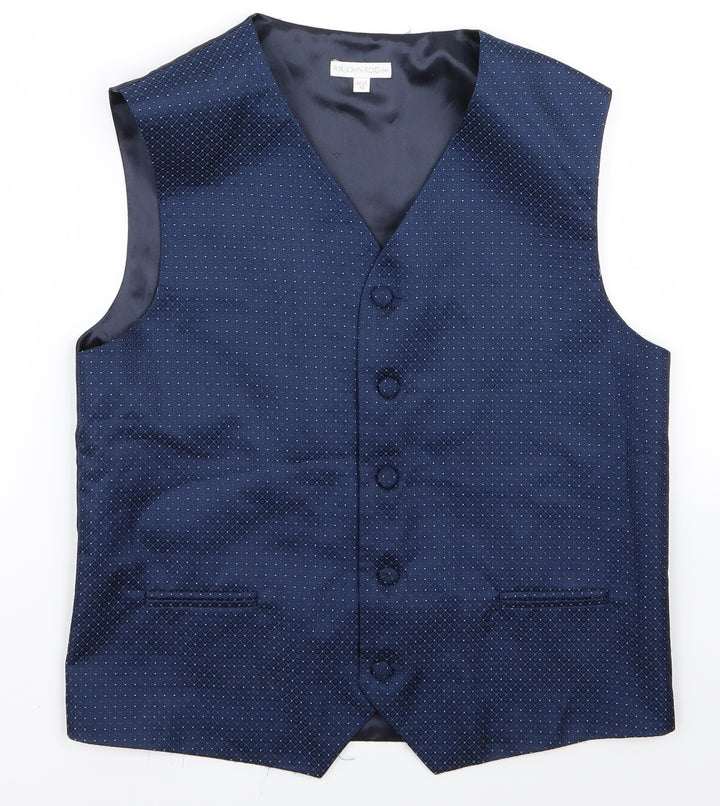 John Boys Blue   Ringer Button-Up Size 13 Years