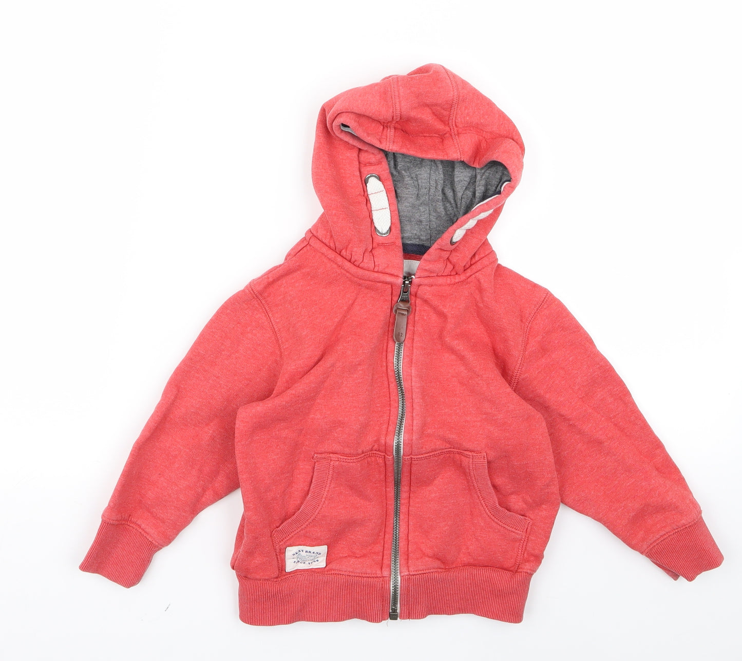 NEXT Boys Red   Full Zip Hoodie Size 3 Years