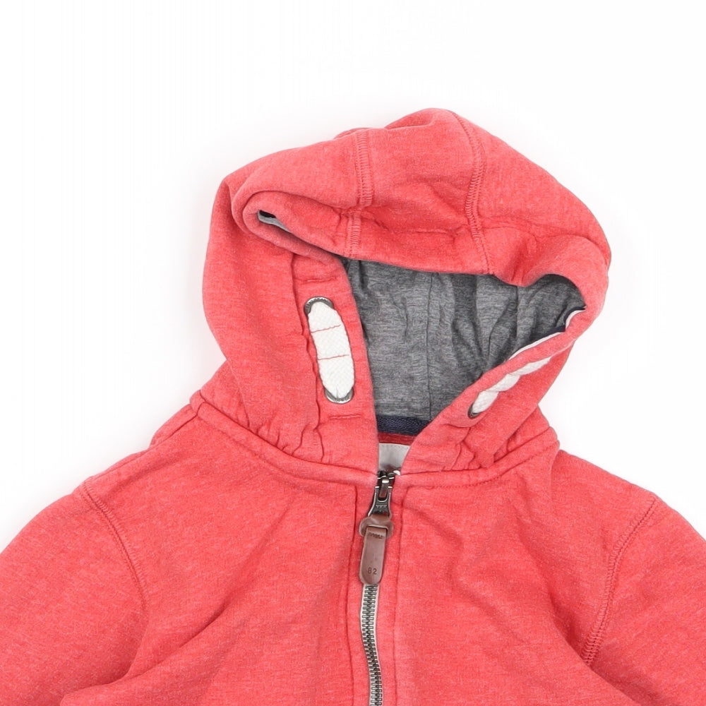 NEXT Boys Red   Full Zip Hoodie Size 3 Years