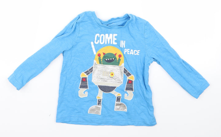 Nutmeg Boys Blue   Basic T-Shirt Size 2 Years  - v