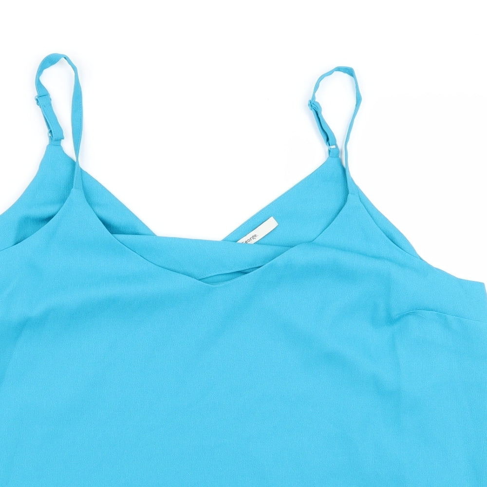 George Womens Blue   Basic Blouse Size 14