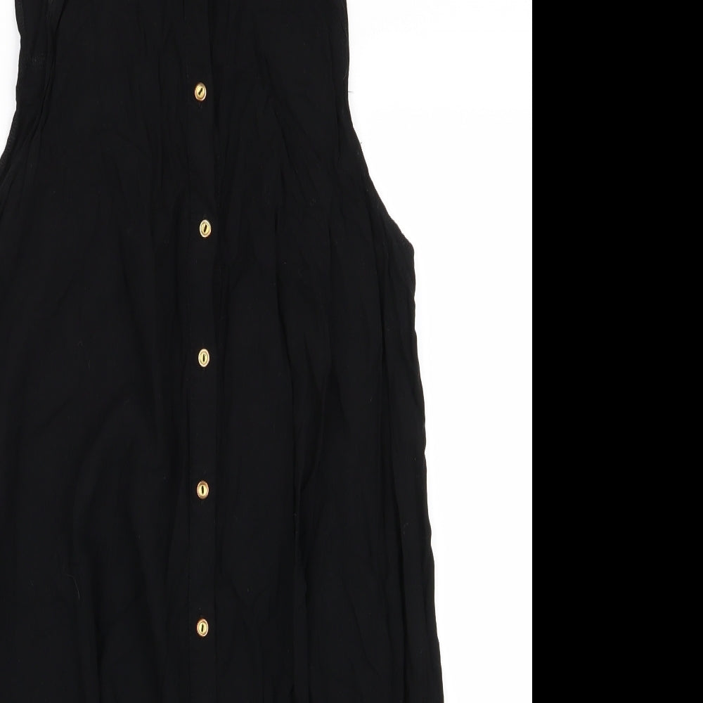 Preworn Womens Black   Shirt Dress  Size M