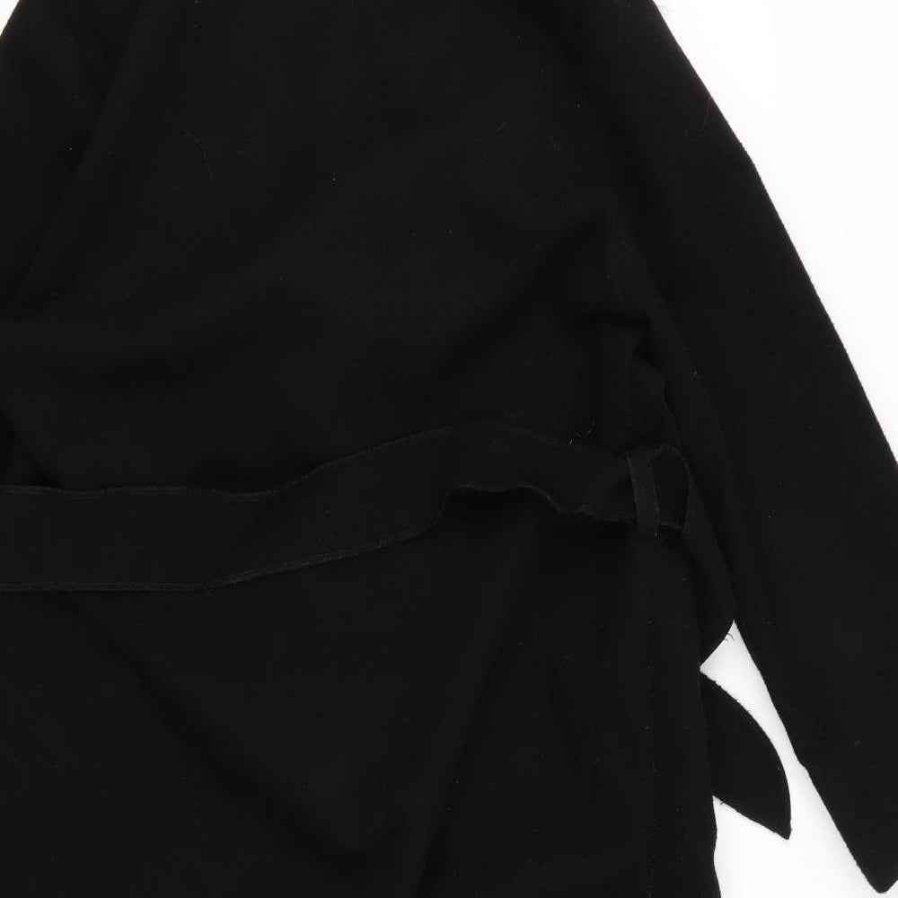 Preworn Womens Black   Overcoat Coat Size 10