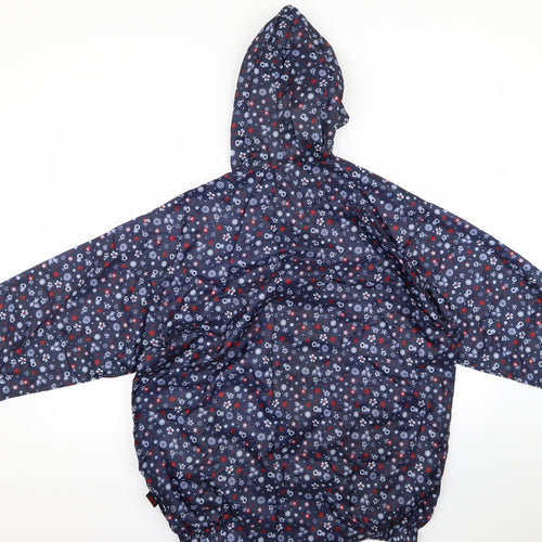 pro climate Womens Beige Floral  Windbreaker Coat Size S