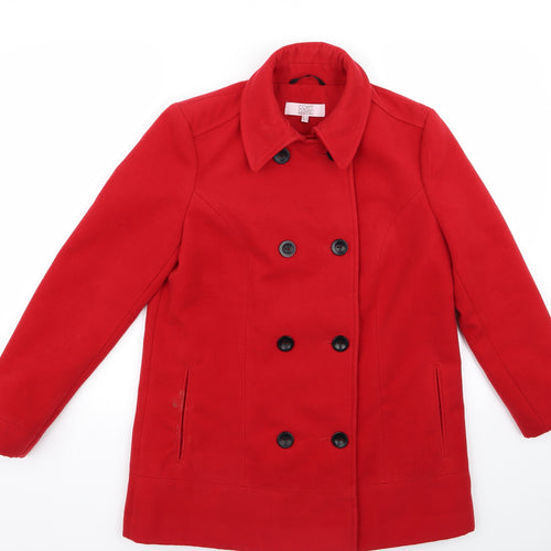 Covent Garden Womens Red   Overcoat Coat Size 12