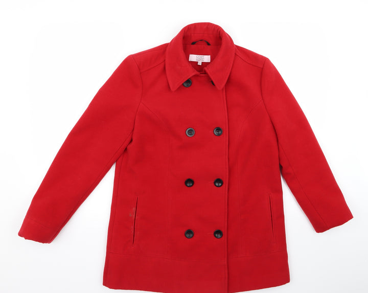 Covent Garden Womens Red   Overcoat Coat Size 12